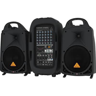 Behringer Europort PPA2000BT Ultra-Compact 2000-Watt 8-Channel Portable PA System with Bluetooth Technology, Wireless Microphone Option image 12