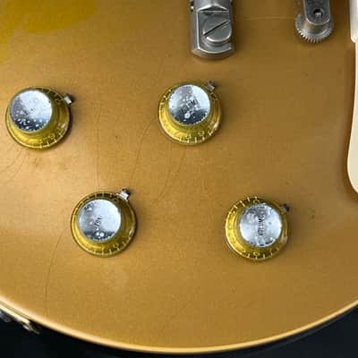 General Vintage Tone Master of edad CAB Reflector heads knobs  Gold/Silver Set Cellulose acetate Real oxidation . image 12