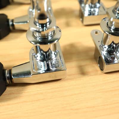 Gotoh SG360 Mini 3x3 Schaller Style Chrome Tuning Black Buttons Japan image 12