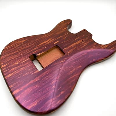 Warmtone Custom Guitars Strat Style Guitar Body “Metallic Purple Pour” image 3
