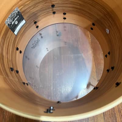 Pearl Masters Maple Gum Music City Custom 16x14 Floor tom 2021 - Matte Black Oyster #763 image 4
