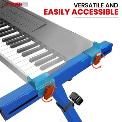 5 Core Keyboard Stand Z Shape Adjustable Foldable Heavy Duty Key Board Piano DJ Controller Stands image 7