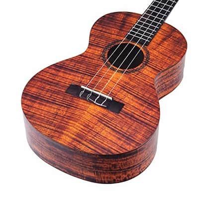 Mahalo Artist Elite Series Baritone Ukulele Photo Flame Koa With Bag (MA4KA-U) image 5