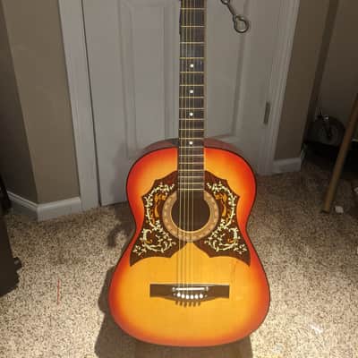 Vintage Hummingbird-Harmony,Global,Kay Hummingbird with double pickguard-RARE 68 (?) Red Burst image 16