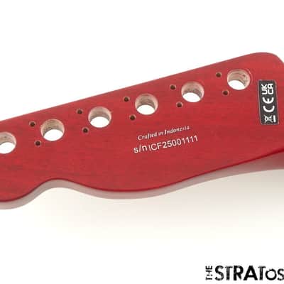 Fender Flame Maple Top Telecaster Tele BODY + NECK FMT Set Neck, Crimson Red image 9