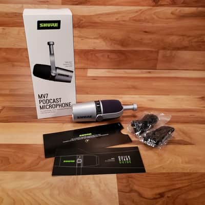 Shure Motiv MV7-S Podcasting, Streaming, Home Recording and Gaming Microphone Silver Free Shipping! image 1