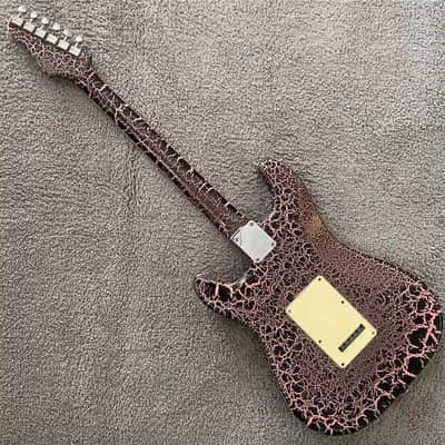 Custom Finish Electric Guitar SSS, Purple Black Basswood Body, Maple Neck, 22 Frets Fretboard image 11