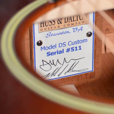 Huss & Dalton DS Custom 14 Fret Adirondack Red Spruce & Mahogany Dreadnought Acoustic Electric Sunburst w Case & FAST Shipping image 9