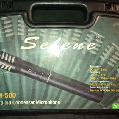 2x Selene CM-500 small condencer microphones cardioid pattern + case image 1
