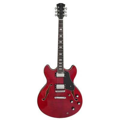 Sire H7 Larry Carlton Semi-Hollow - Ebony Fingerboard , See-Through Red image 1