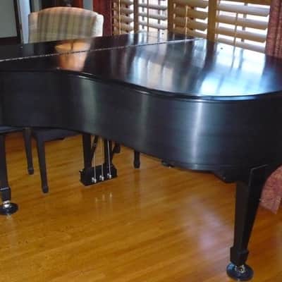 1917 Steinway Baby Grand Model M Satin Black image 3