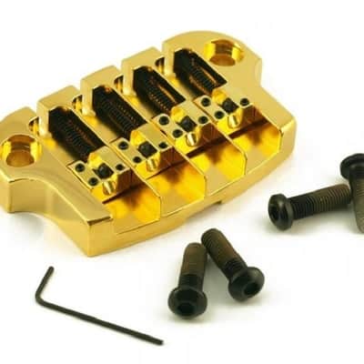 Hipshot Supertone 4-string Bass Bridge Gibson/Epi 3 point Gold