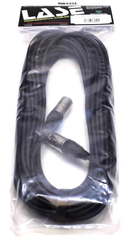 LASE 50 Ft Microphone Cable W/ NEUTRIK NC3MXX 3-Pin XLR Male to NC3FXXX Female image 1