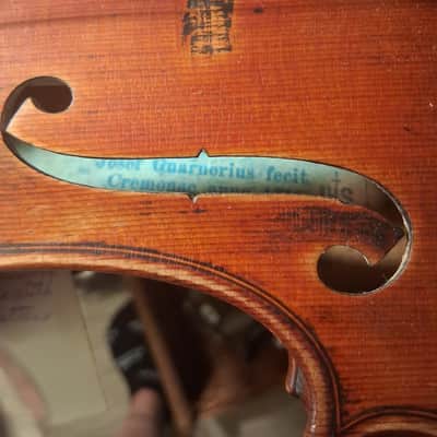 Lyon & Healy Guarneri del Gesù Copy (4/4 Full Size) 1890s–1910s - Amber / Natural Wood image 11