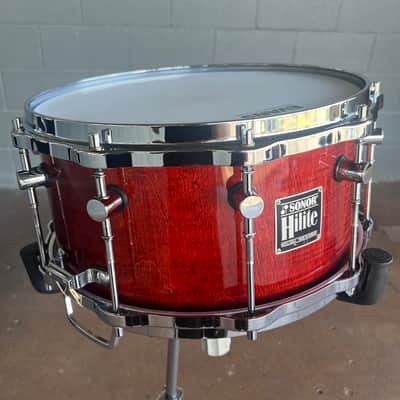 Vintage RARE Sonor Hilite 7x14" Snare Drum in "Red Maple" image 2