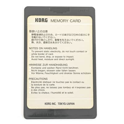 Korg M1 Brass Card MSC-011 + MPC-011 Memory Card + PCM Data Set with Sleeve image 5