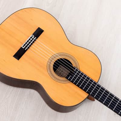 1987 Hiroumi Yamaguchi Model A Vintage Classical Guitar, Cedar + Rosewood, 1A-Style w/ Case image 10