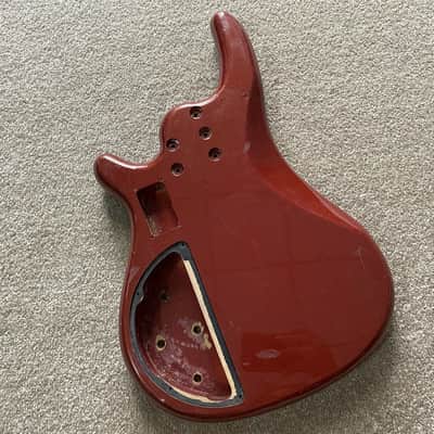 Glossy Red Bass Guitar DIY Project Body image 2