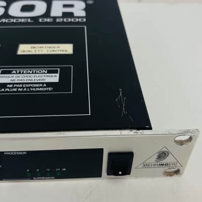 Behringer DE2000 - 2-Channel De-Esser / Feedback Suppressor - Rackmount - No PSU image 10