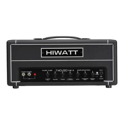 Hiwatt T-Series TB40/20 40/20-Watt Tube Guitar Amplifier Head - Black image 2