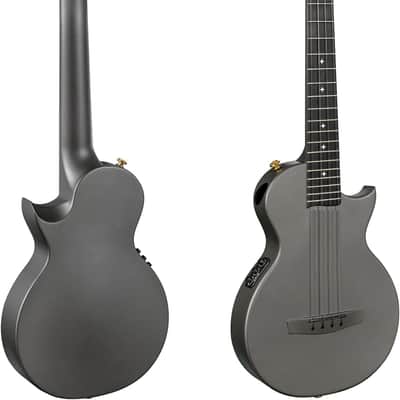 26" Travel Carbon Fiber Acoustic-Electric Ukulele, Black image 2