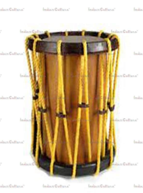 Handmade Jack Fruit Wood Kerala Musical Instrument Cylindrical Chenda Drum Adamthala image 1