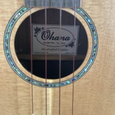 Ohana Tenor Ukulele Walnut back and sides image 4