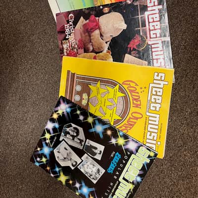 Used Set of 8 Sheet Music Magazines Standard Piano/Guitar ALL year 1984 Music Books image 2