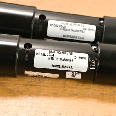 Shure U4D-J4 Wireless Receiver w/ two U2/BETA87A Handheld Mics - J4 Band CG01YHE image 12
