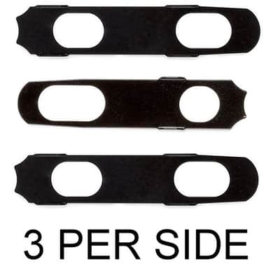 Hipshot® Universal Mounting Plate Kit~For 3 Per Side Tuners~Black~USA~Brand New image 1