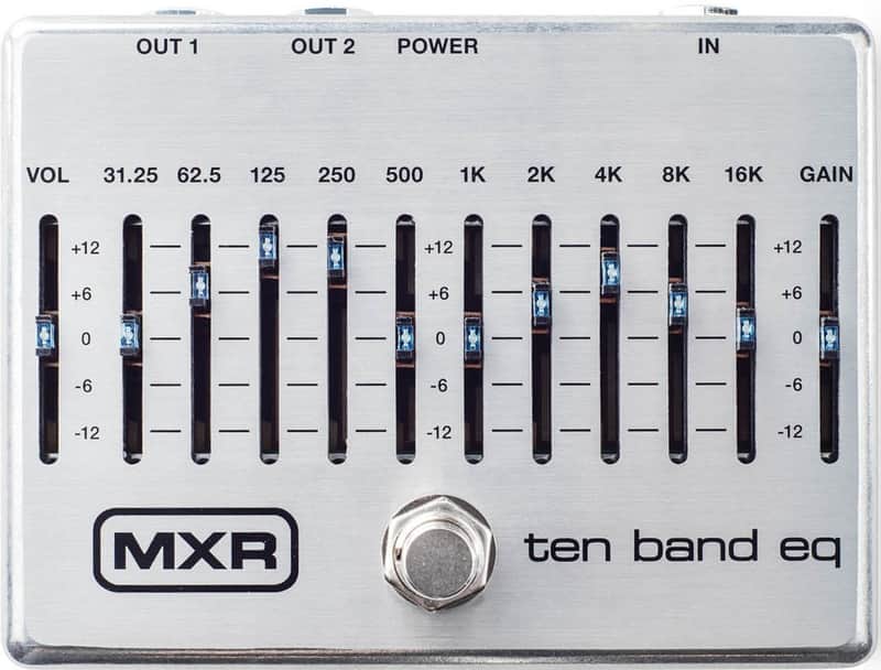MXR M108S 10-Band EQ Pedal, Silver image 1