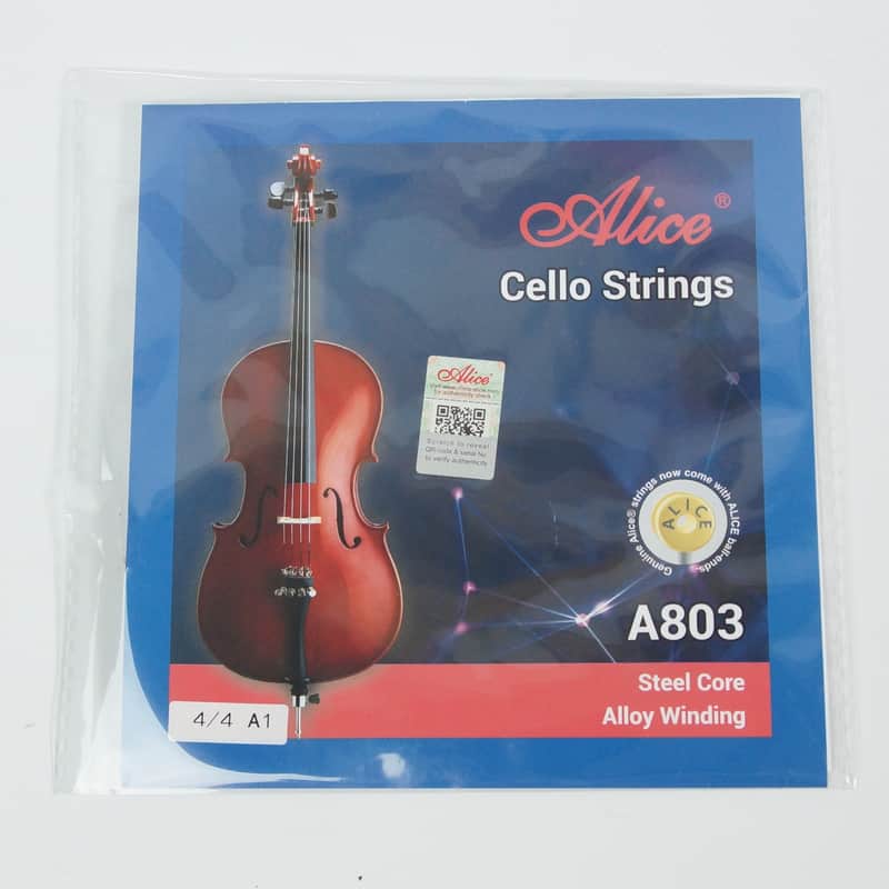 Alice Cello String Well Balanced & Deep-forceful Timbre, Steel Core w/ Alloy Winding, 4/4 A1 image 1