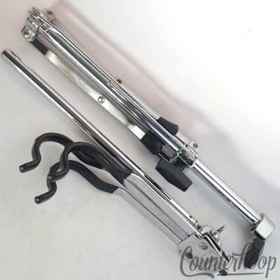 *Ludwig Flat-Base Snare Drum Stand Chrome Vintage 70s Flush Chicago USA Chrome* image 7