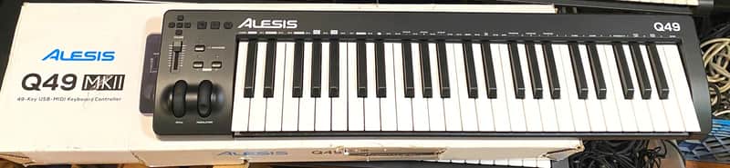Alesis Q49 MKII 49-Key USB MIDI Keyboard Controller 2021 - Present - Black image 1