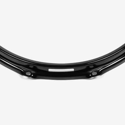 S-HOOP - SH1410BBLKP - 14" 10 Hole BLACK PC/Steel S-Hoop Snare Bottom (Replaces SH1410BBLK) image 2