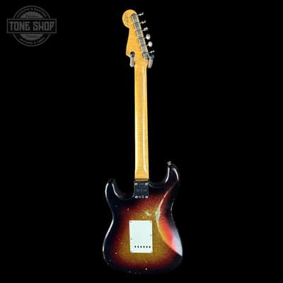 Fender Custom Shop 1963 Stratocaster Relic 3 Tone Sunburst Sparkle w/case TSLTD4OF10 image 8
