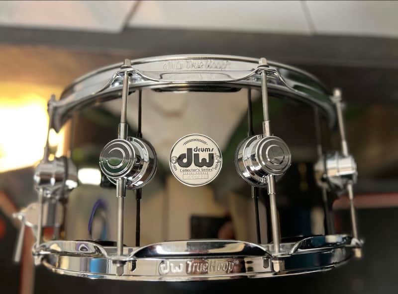 DW DW Collectors Series Black Nickel Over Brass Snare Drum 14x6.5" image 1