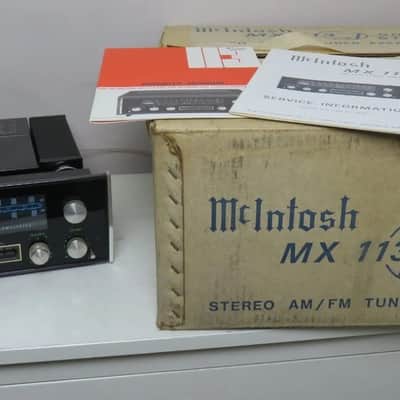 MCINTOSH MX 113 PREAMP/TUNER ORIGINAL BOX SERVICE & USER MANUAL + COVER SERVICED image 1