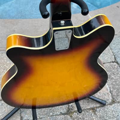 1960's Kent 551 Americana 6 string electric guitar - sunburst image 6