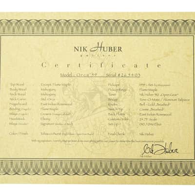 Nik Huber Orca 59 East Indian Rosewood Tobacco Sunburst image 13
