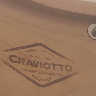 Craviotto Private Reserve 6.5 X 14 Maple Snare Drum 2023 Gloss  Lacquer Piano Black/Natural/Piano Black with Dual Maple Inlay One Board Steam Bent. Unplayed New Condition image 8