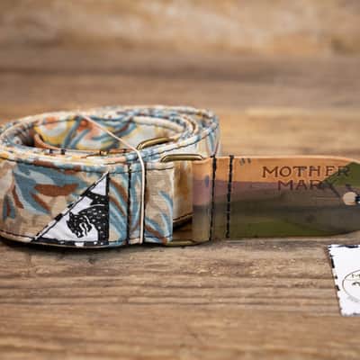 Mother Mary "Desert Flower" Guitar Strap image 1