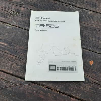 Original English Owner's Manual Roland TR-626