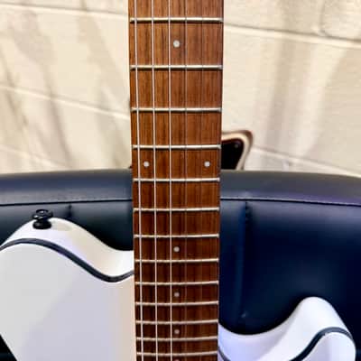 🌟B-Stock🌟 Sterling by Music Man SUB Axis~White W/Black Binding Electric Guitar image 6