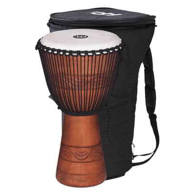 Meinl Percussion ADJ2-L+BAG African Style Rope Tuned 12-Inch Wood Djembe with Bag, Brown (VIDEO) image 1