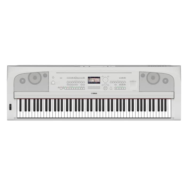 Yamaha DGX-670 88 Note Digital Piano, White image 1