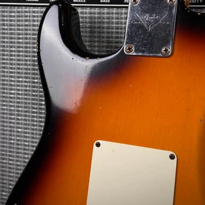 2009 Fender 59 John Cruz Strat Masterbuilt Sunburst Relic image 14