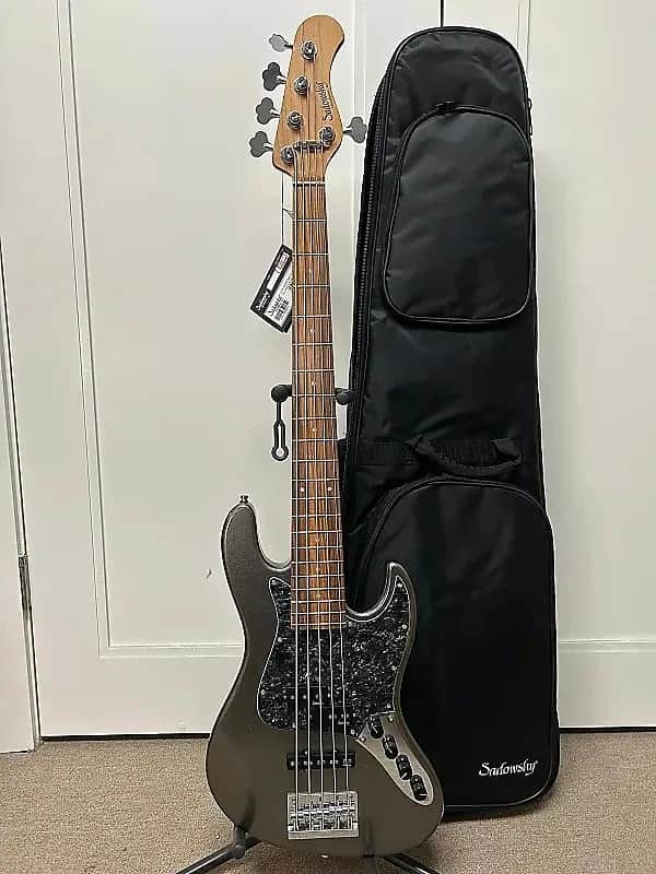 Sadowsky MetroExpress Hybrid P/J 5 String Bass w/Morado Fingerboard - Silver Metallic image 1