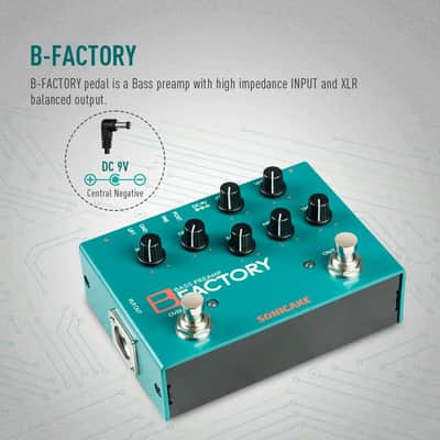 SONICAKE B Factory Analog Bass Preamp, comp and Overdrive Guitar Bass Pedal,price include the import duty for US buyer image 2