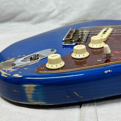 Fender USA Custom Shop '62 1962 Stratocaster Heavy Relic Guitar with COA + Case 2022 - Sapphire Blue Transparent / Rosewood fingerboard image 19